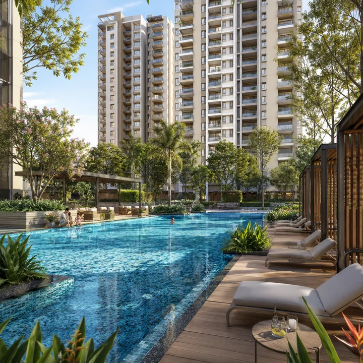 Prestige Lakdaram swimming pool and deck
